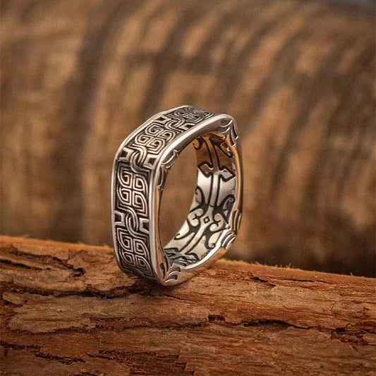 bague carré celte